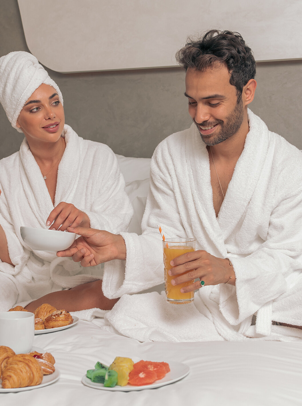 The CR7 Superior Avenue at the Pestana CR7 Marrakech has a large bed and a modern design