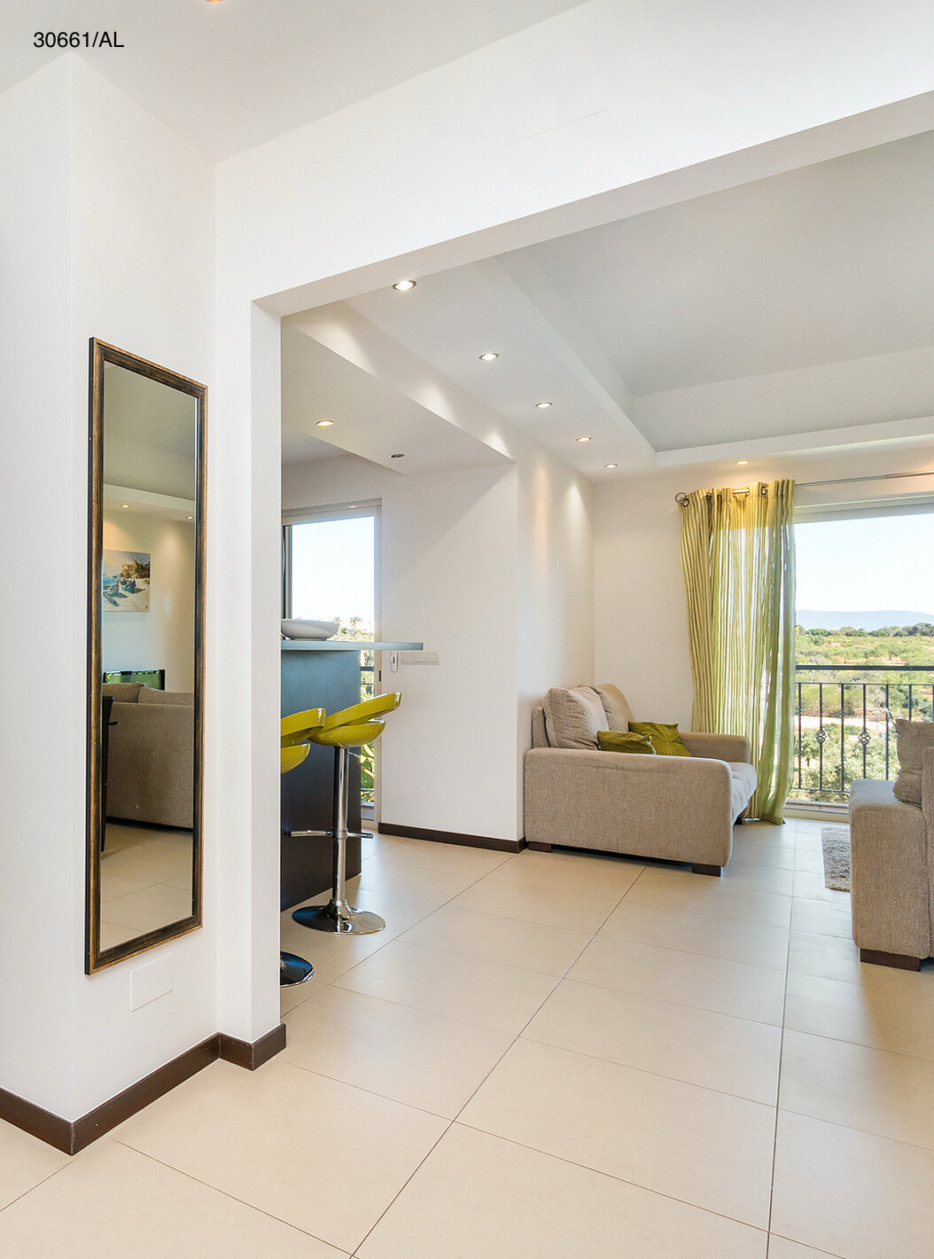 The Pestana Carvoeiro Golf T1 Superior Apartment has an entry hall with a view of the living room and bedroom