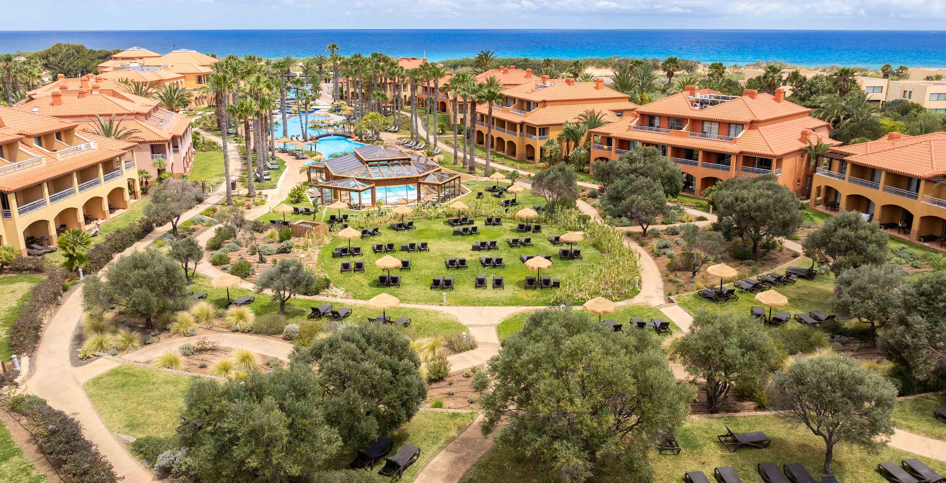 View of the outdoor area of Pestana Porto Santo All Inclusive, a 5-star resort in Porto Santo