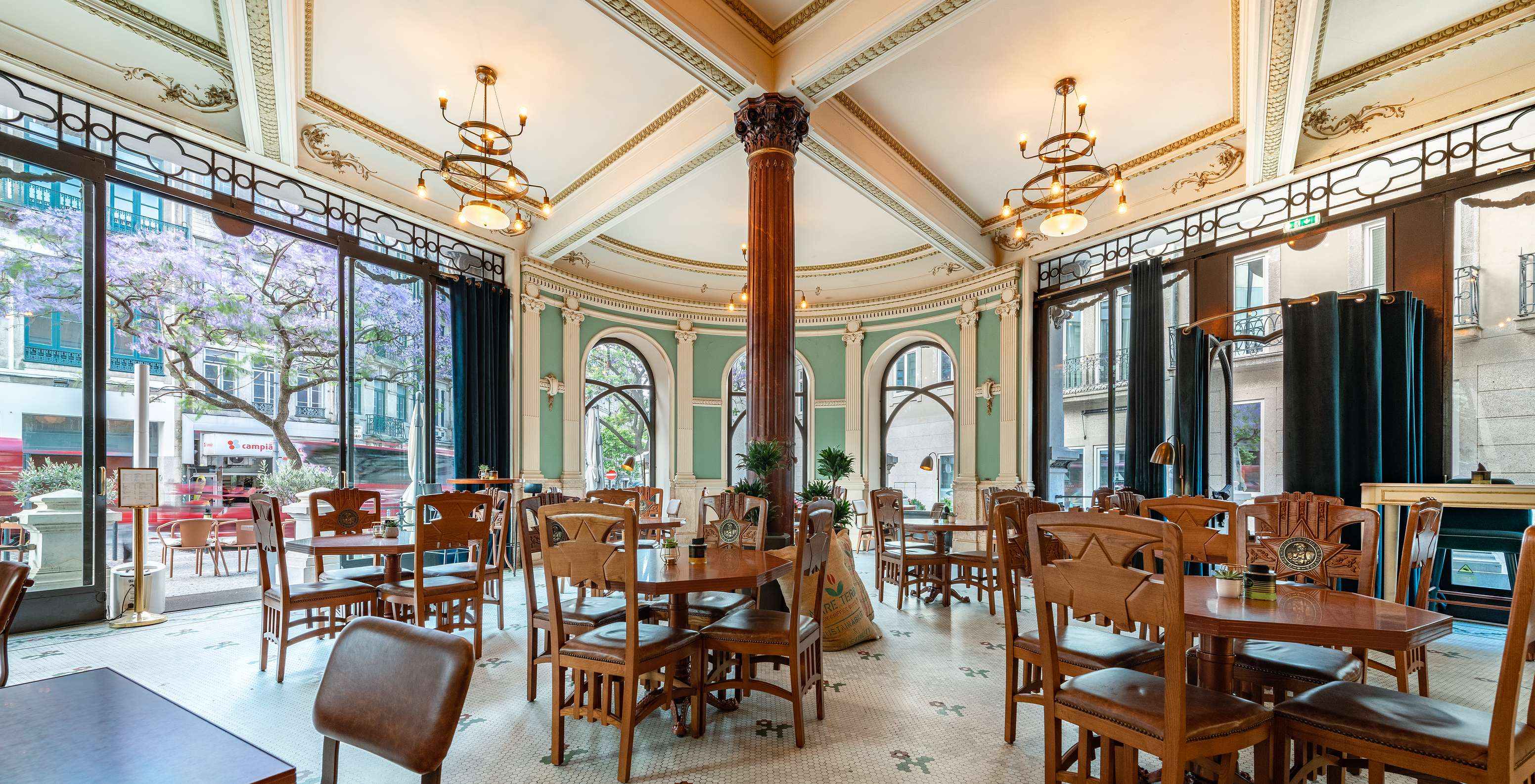 The historic A Brasileira Café at the 5-Star Hotel in central Porto is known for its specialty coffee