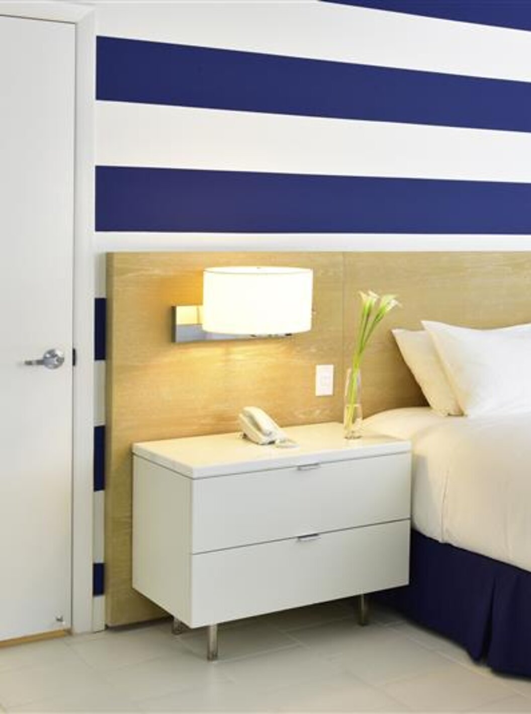 The Superior King - ADA at Pestana Miami South Beach has a double bed and bedside table