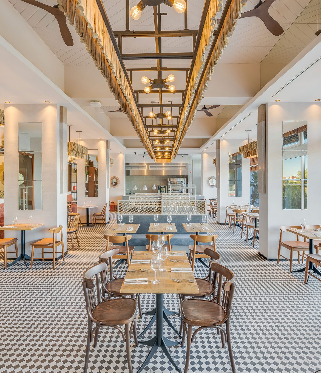 Fuego at the Algarve All-Inclusive Hotel has modern decor with straw accents